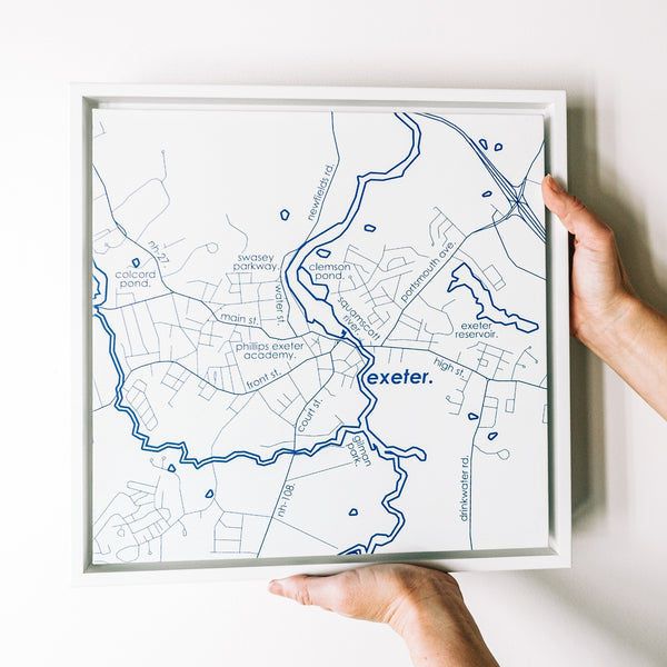 Home Town Map Wall Art