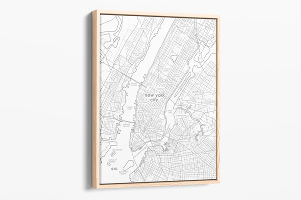 Home Town Map Wall Art