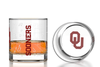 Univ of Oklahoma - Printed Map Rocks Glass Pair