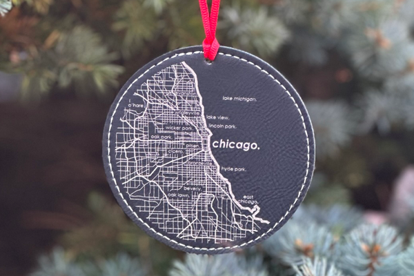 Home Town Map Ornament