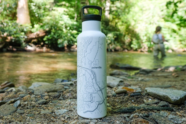 Military Base Map 21 oz Insulated Hydration Bottle
