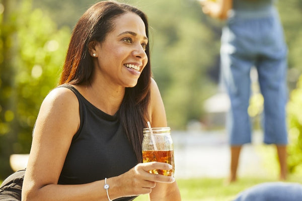 Custom mason jar with straw