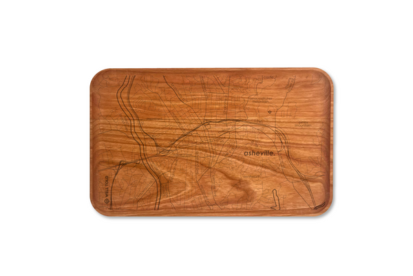 Home Town Map Modern Tray