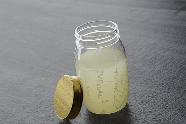 NYC Map Mason Jar
