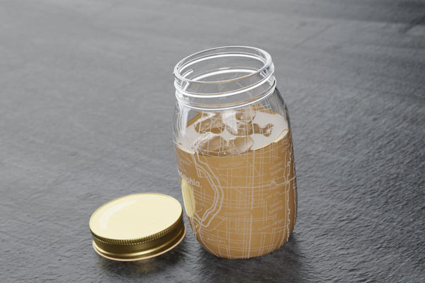 Philadelphia Map Mason Jar