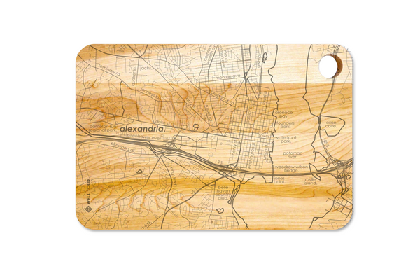 Home Town Map Radius Board
