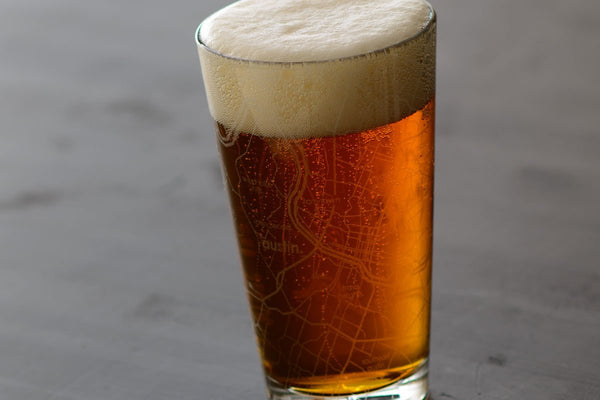 Austin Map Pint Glass