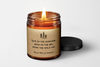Custom Quote Candle - Amber