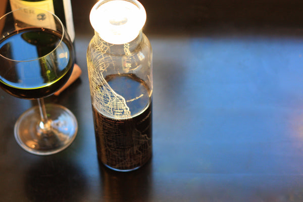 Chicago Street Maps Carafe