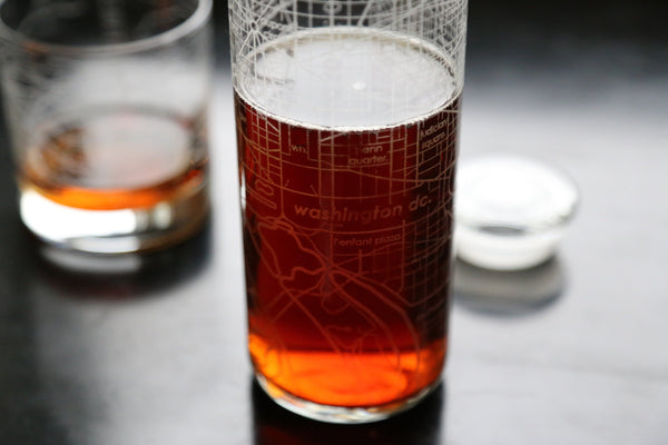 Washington DC Street Maps Carafe
