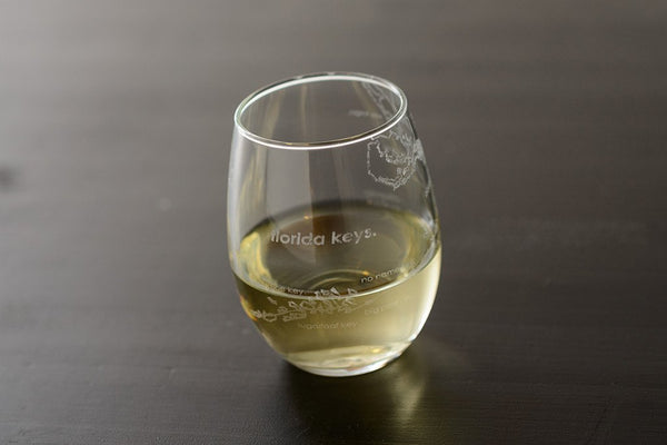 Florida Keys Islands Stemless Wine Glass