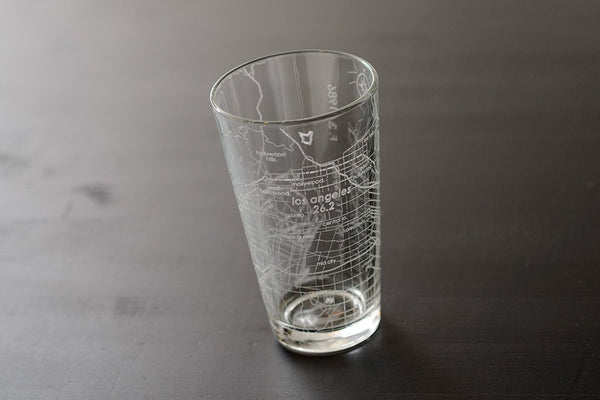 Los Angeles 26.2 - Marathon Map Pint Glass