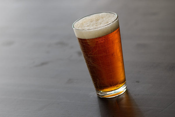 Minneapolis/St. Paul Map Pint Glass