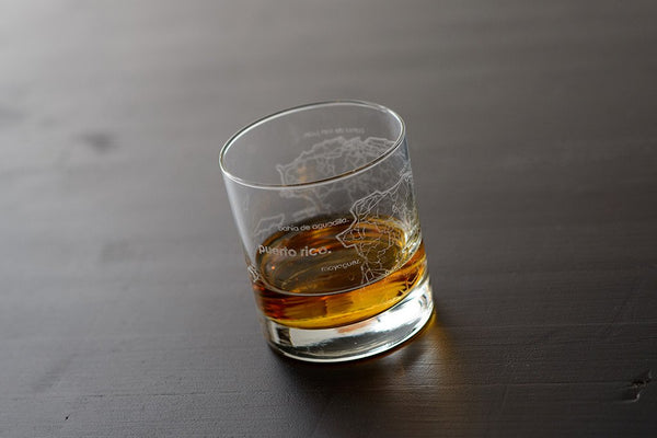 Puerto Rico Rocks Glass