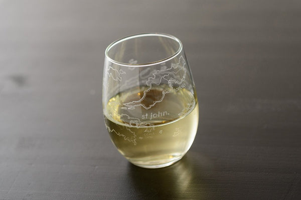 St. Thomas - St. John Islands Stemless Wine Glass