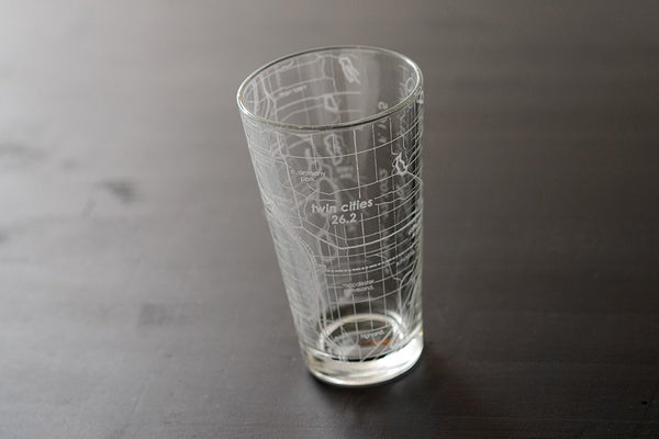 Twin Cities 26.2 - Marathon Map Pint Glass
