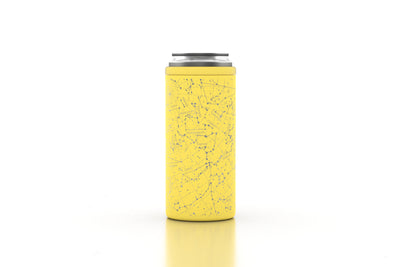 Custom can cooler with night sky map