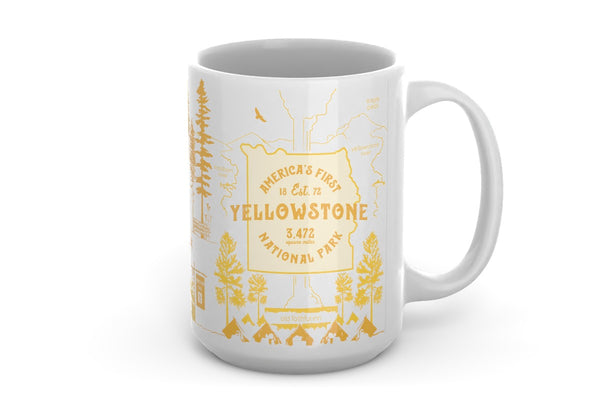 Yellowstone 15 oz Ceramic Mug