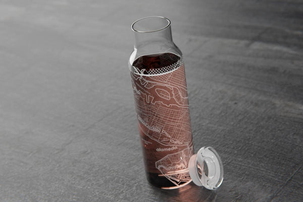 Home Town Map Carafe