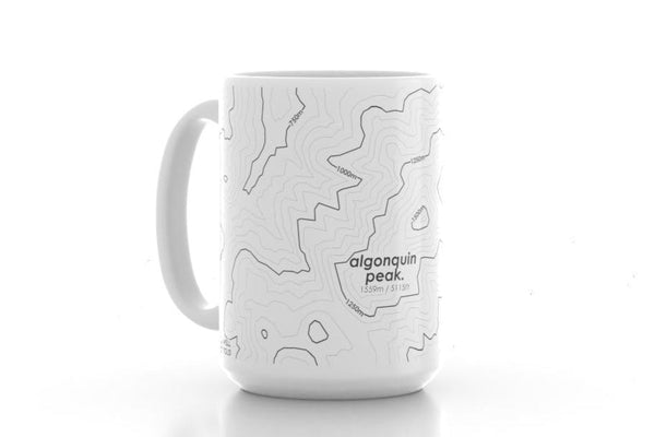 Custom Topography Map 15 oz Mug