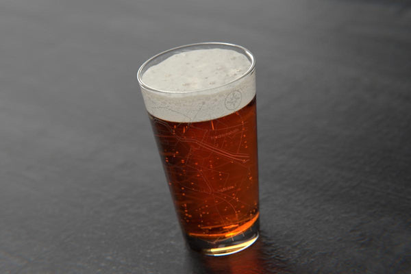 Berlin 26.2 Marathon Map Pint Glass