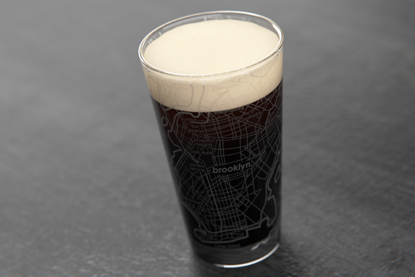 Brooklyn Map Pint Glass