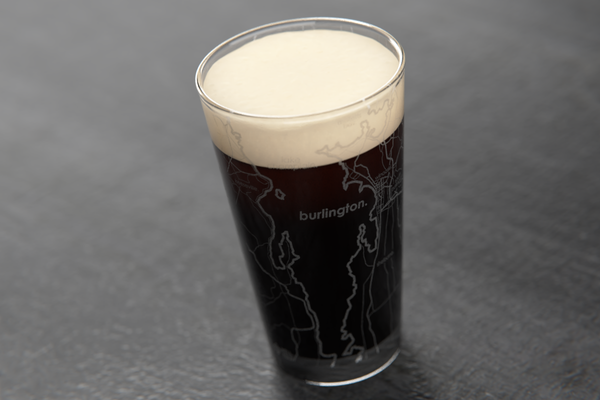 Burlington Map Pint Glass