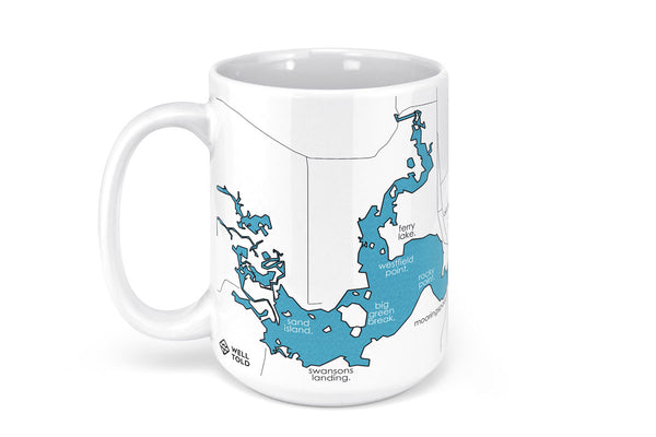 Caddo Lake Map Mug - 15oz