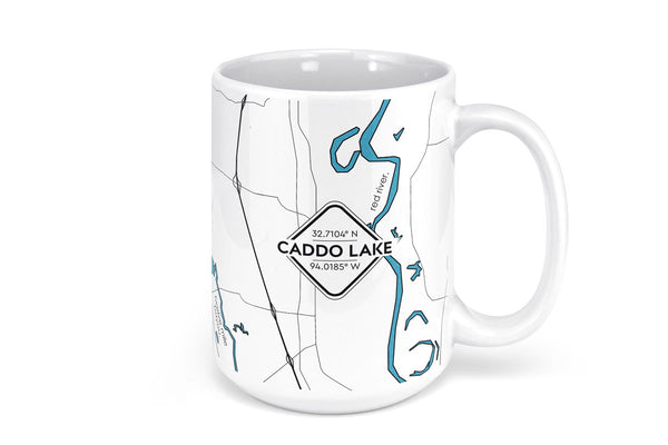 Caddo Lake Map Mug - 15oz