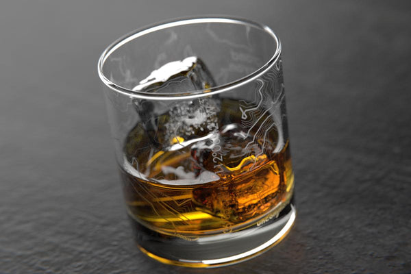 Grand Canyon, AZ - Topo Rocks Glass