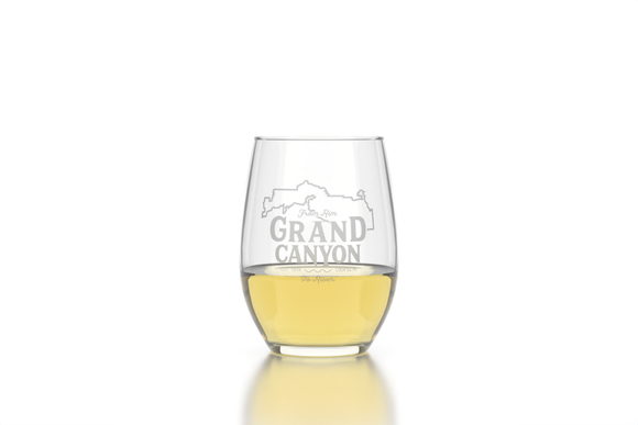 Grand Canyon Stemless Wine Glass
