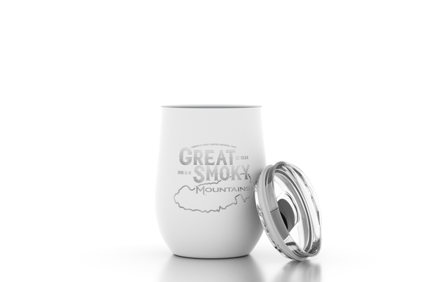 Great Smoky Mountains 12 oz Insulated Wine Tumbler