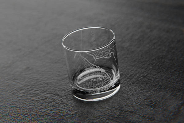 Halifax Map Rocks Glass