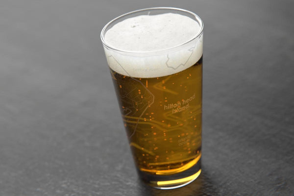 Recipient's City Map Pint Glass