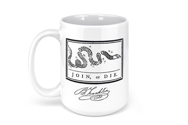 Join or Die Ceramic Mug - 15oz