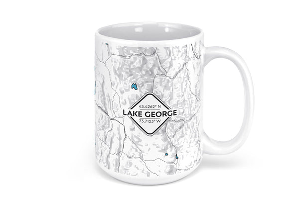 Lake George Map Mug - 15oz