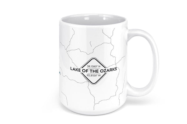 Lake of the Ozarks Map Mug - 15oz