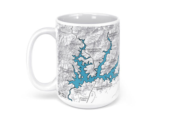 Lake Shasta Map Mug - 15oz