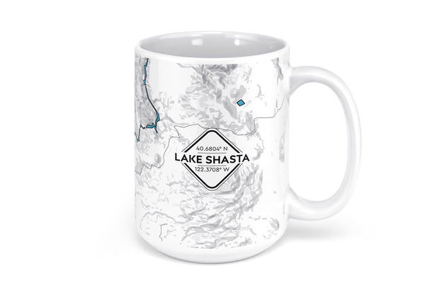 Lake Shasta Map Mug - 15oz
