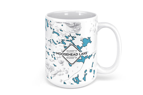 Moosehead Lake Map Mug - 15oz
