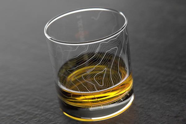 Mt Everest, Nepal - Topo Rocks Glass