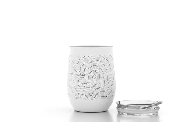 Topography Maps 12 oz Insulated Wine Tumbler