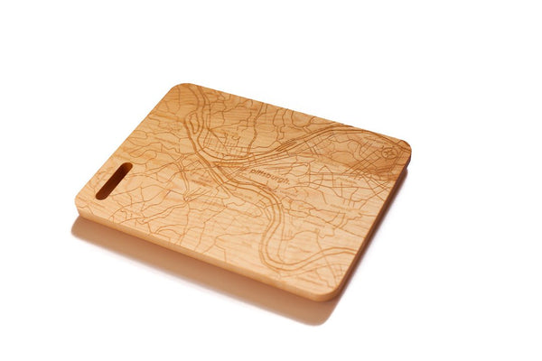 Pittsburgh Map Bar Board