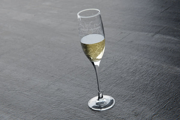Custom etched champagne flutes