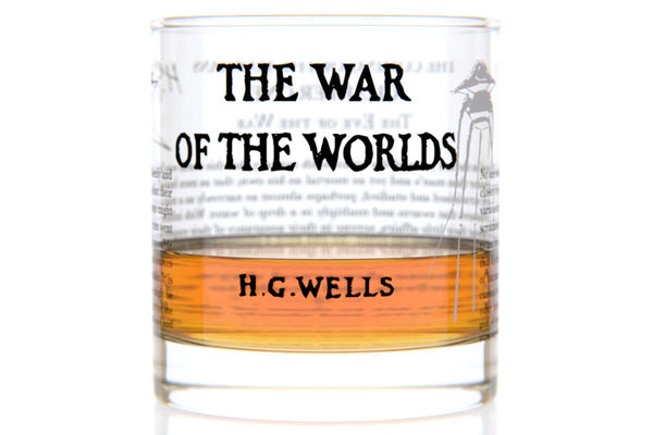 The War of the Worlds - H.G. Wells Rocks Glass