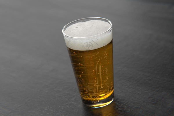 Tokyo 26.2 Marathon Map Pint Glass