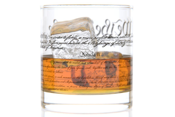 Constitution Rocks Glass