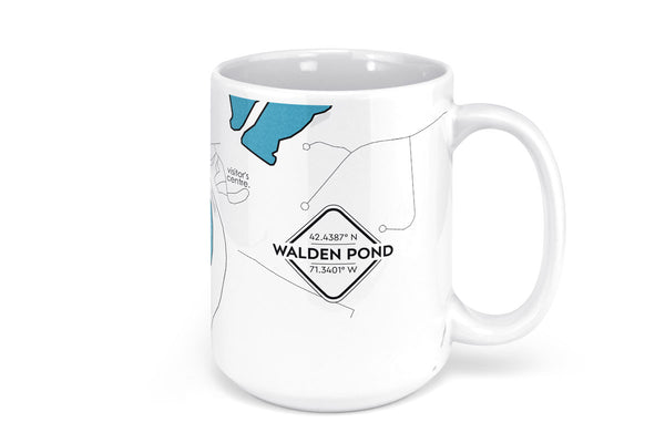 Walden Pond Map Mug - 15oz