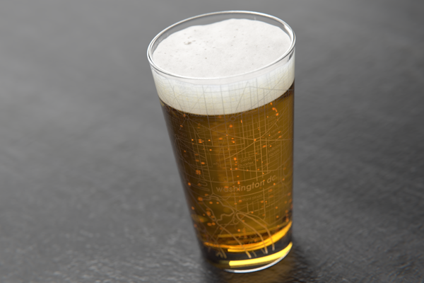 Washington DC Map Pint Glass