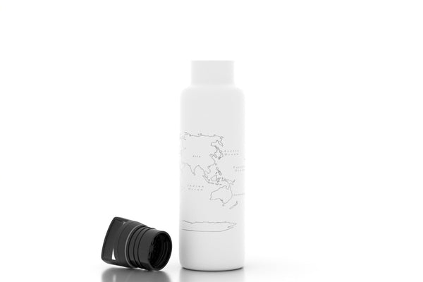 World Map 21 oz Insulated Hydration Bottle
